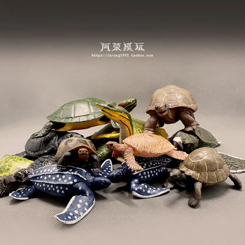 Aquarium Decor - Lederback Rotohrschildkröte Land Schildkröte Ozeane Miniaturen