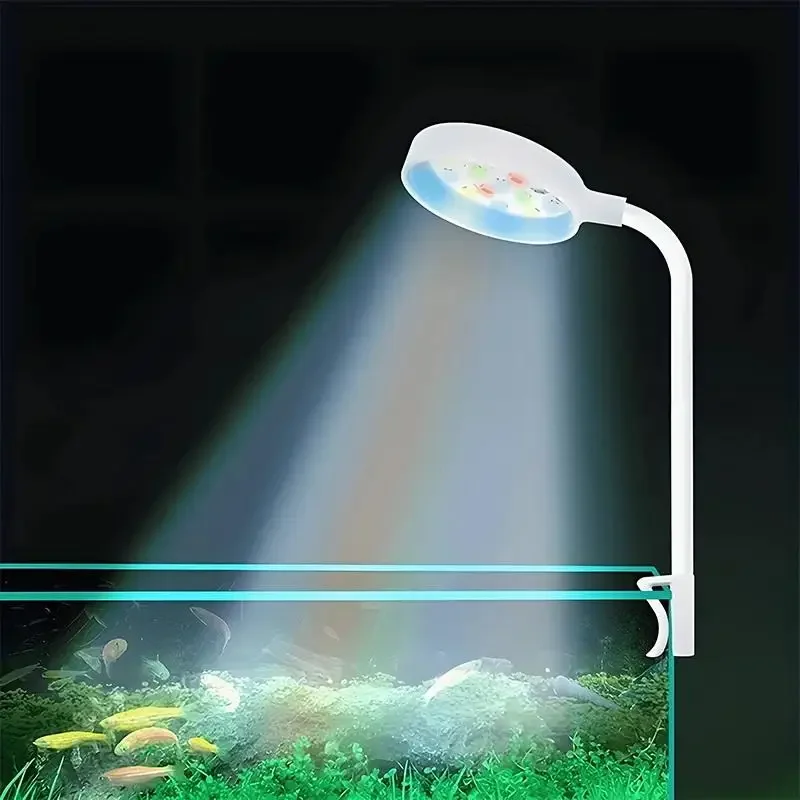 Aquarium Light - Aquariumlicht mit Adapter, LED-Clip auf Aquariumlicht,