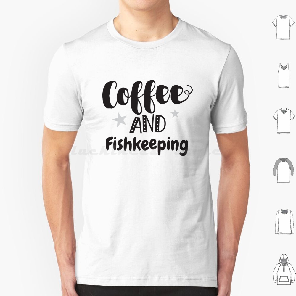 Aquarium Fish Keeping - T-Shirt mit Aufdruck „Kaffee und Fischhaltung“,