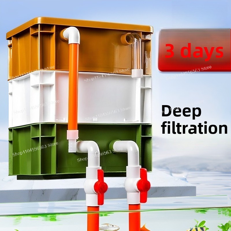 Fish Tank Filter - Aquarium-Umlaufbox Filterbox Aquarium-Filtersystem Wasserkreislaufsystem Komplettes Set